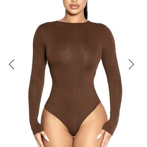 Naked wardrobe long sleeve bodysuit